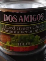 Piments verts en dés