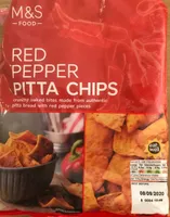 Red Pepper Pitta Chips