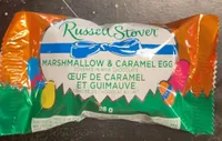 Marshmallow & caramel egg covered in milk chocolate