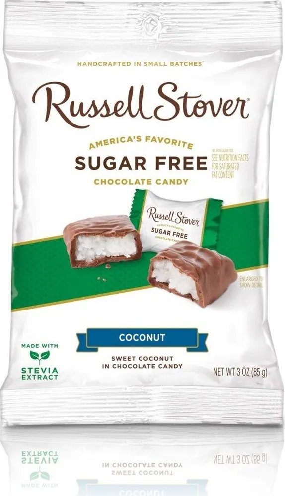 Sugar free chocolate covered coconut candy