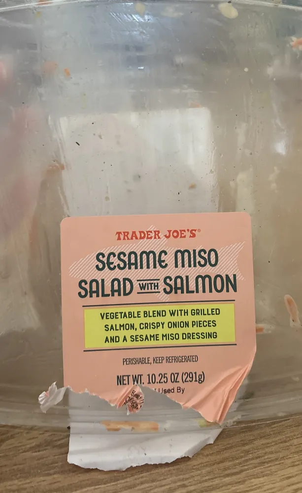 Sesame Miso Salad with Salmon