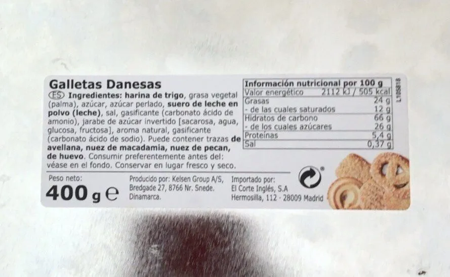 Galletas danesas
