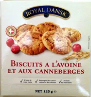 Biscuits à l'avoine et aux canneberges