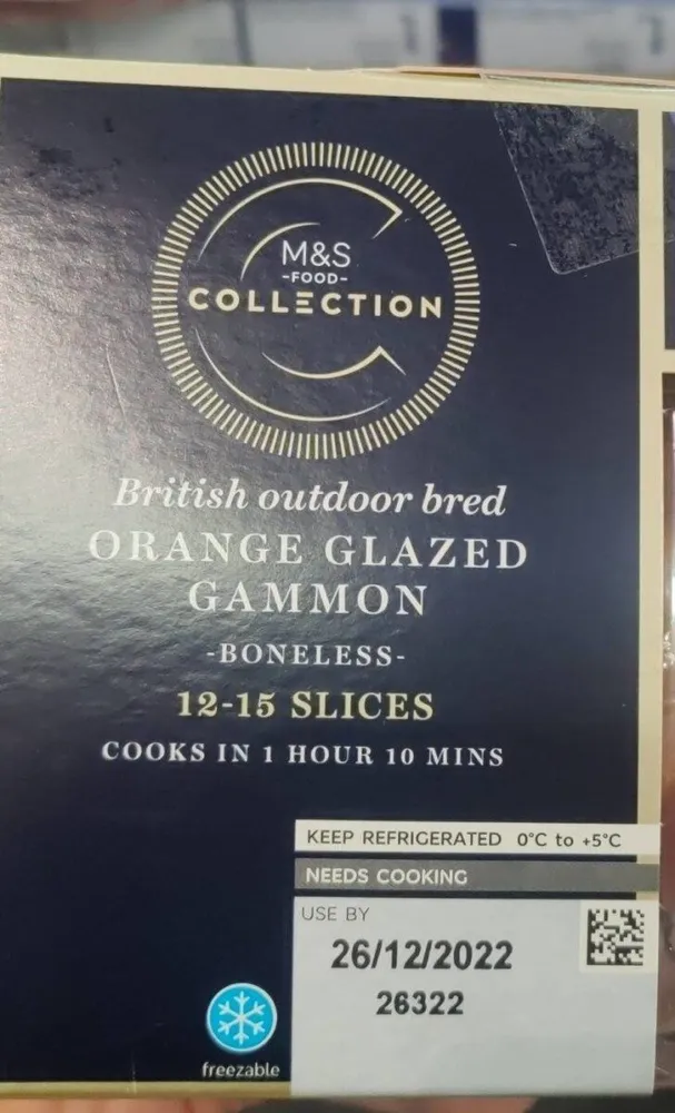 Orange glazed gammon