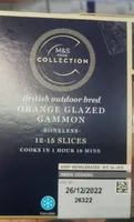 Orange glazed gammon