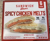 SPICY CHICKEN MELTS