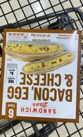 Bacon, Egg & Cheese Pita Snack Sandwiches