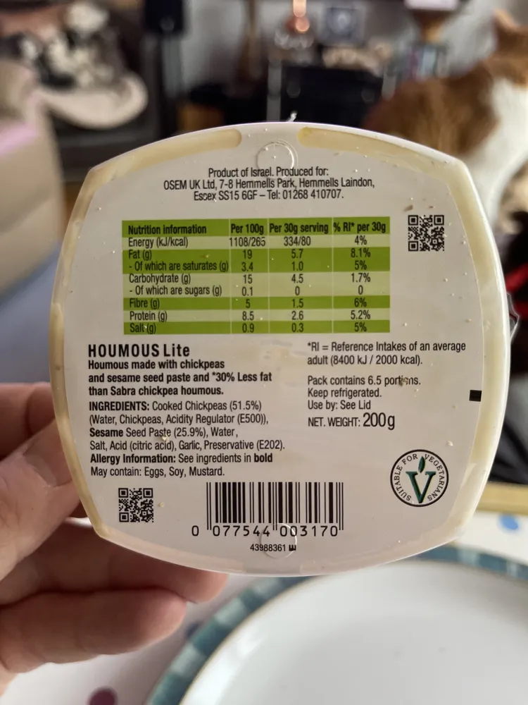 Houmous Lite