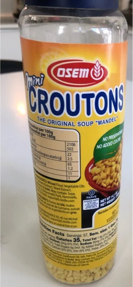 Mini croutons
