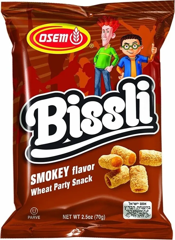 Bissli smokey flavored crunchy wheat snack perfect