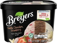 Vanilla, Chocolate, Strawberry Ice Cream