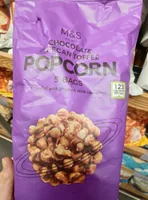 Chocolate and pecan toffee popcorn