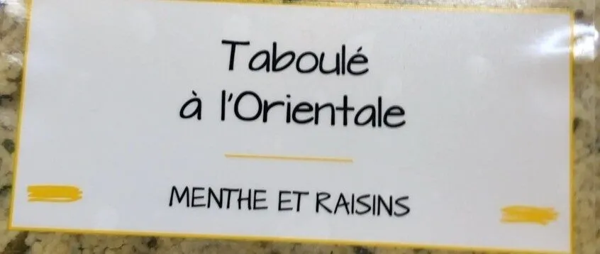 Taboule oriantal