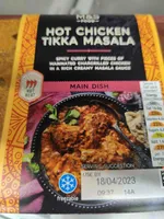 Hot chicken tikka masala