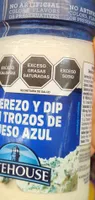 Aderezo y dip con trozos de queso azul