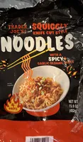 Squiggly Knife Cut Style Noodles with a Spicy Garlic Sesame Sauce
