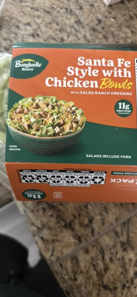 Santa Fe Style with Chicken Bowls with Salsa Ranch Dressing
