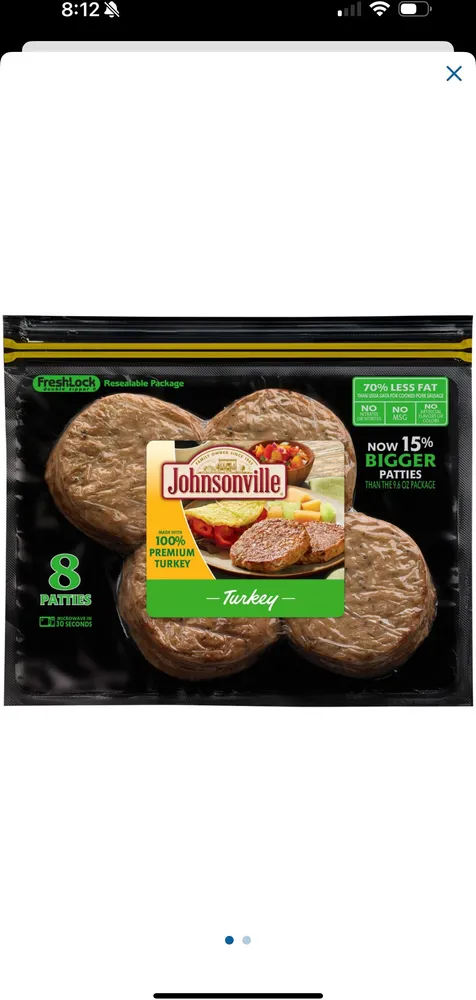 Turkey Fully Cooked Breakfast Sausage