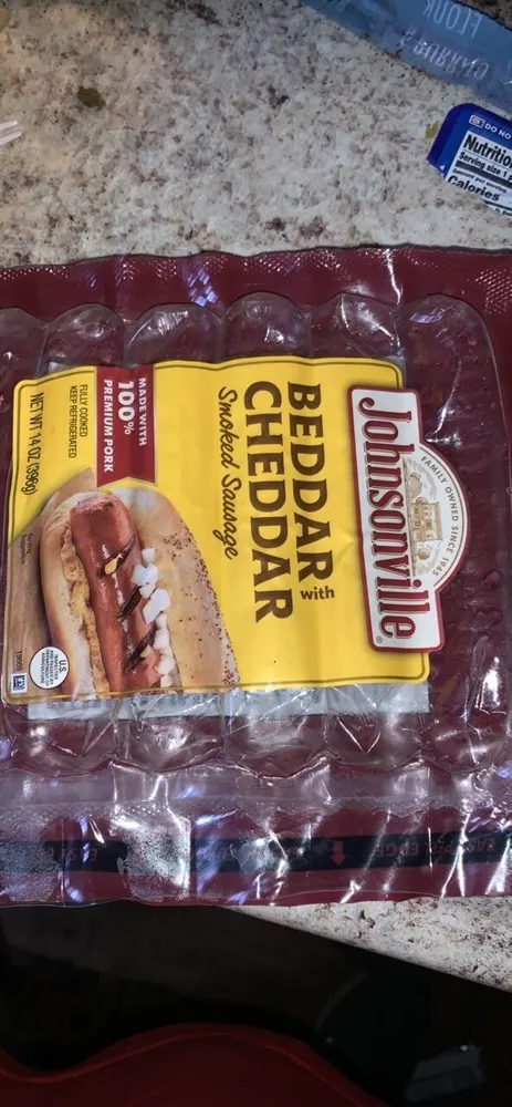 Beddar with Cheddar Smoked Sausage