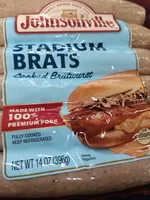 STADIUM BRATS Cooked Bratwurst