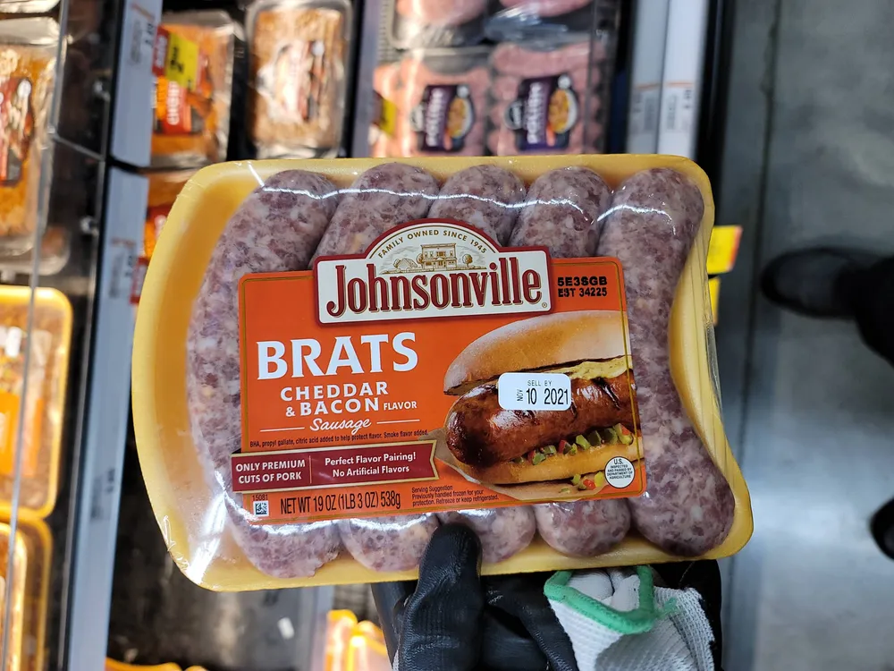 Brats Cheddar & Bacon Flavor Sausage