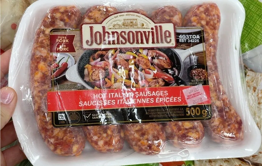 Hot italian sausages