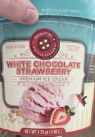 White Chocolate Strawberry ice cream