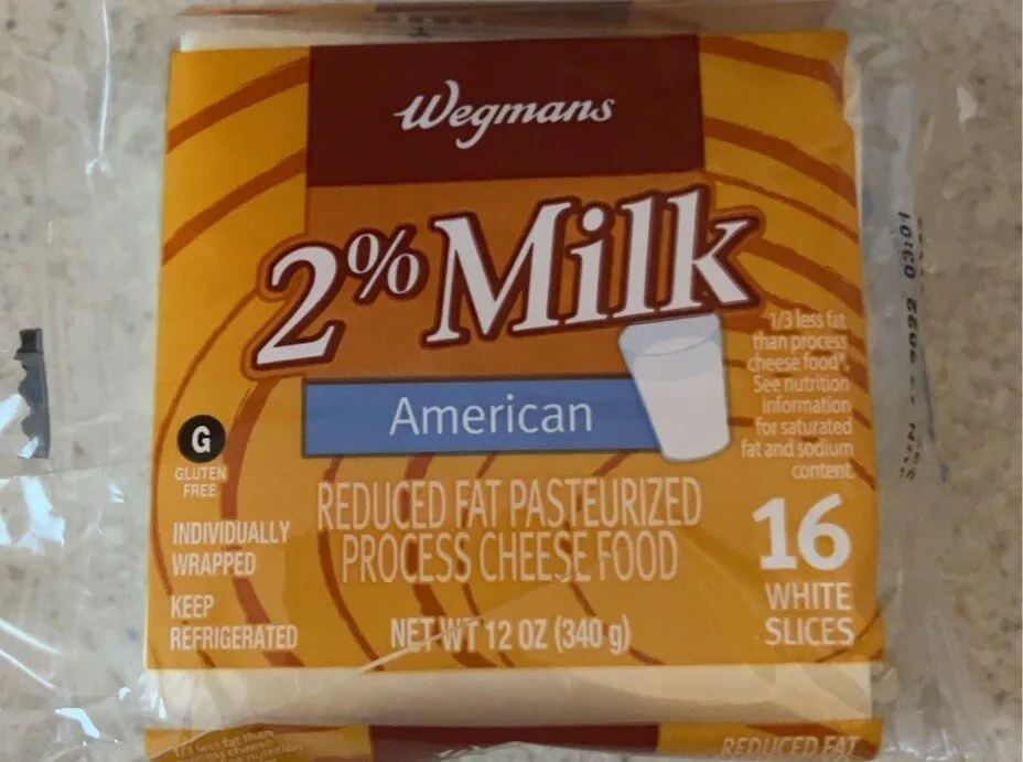 Wegmans 2% milk american cheese