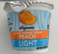 Light Peach Blended Nonfat Yogurt