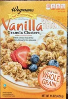 Vanilla granola clusters whole grain rolled oat