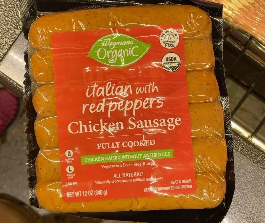 Italian with Red Peppers Chicken Sausage