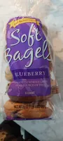 Blueberry soft bagels made with whole grain