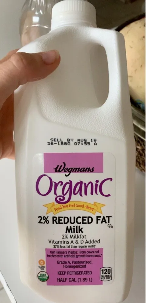 Organic 2% Reduced Fat Milk