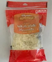 Whole Milk Mozzarella Shredded Cheese