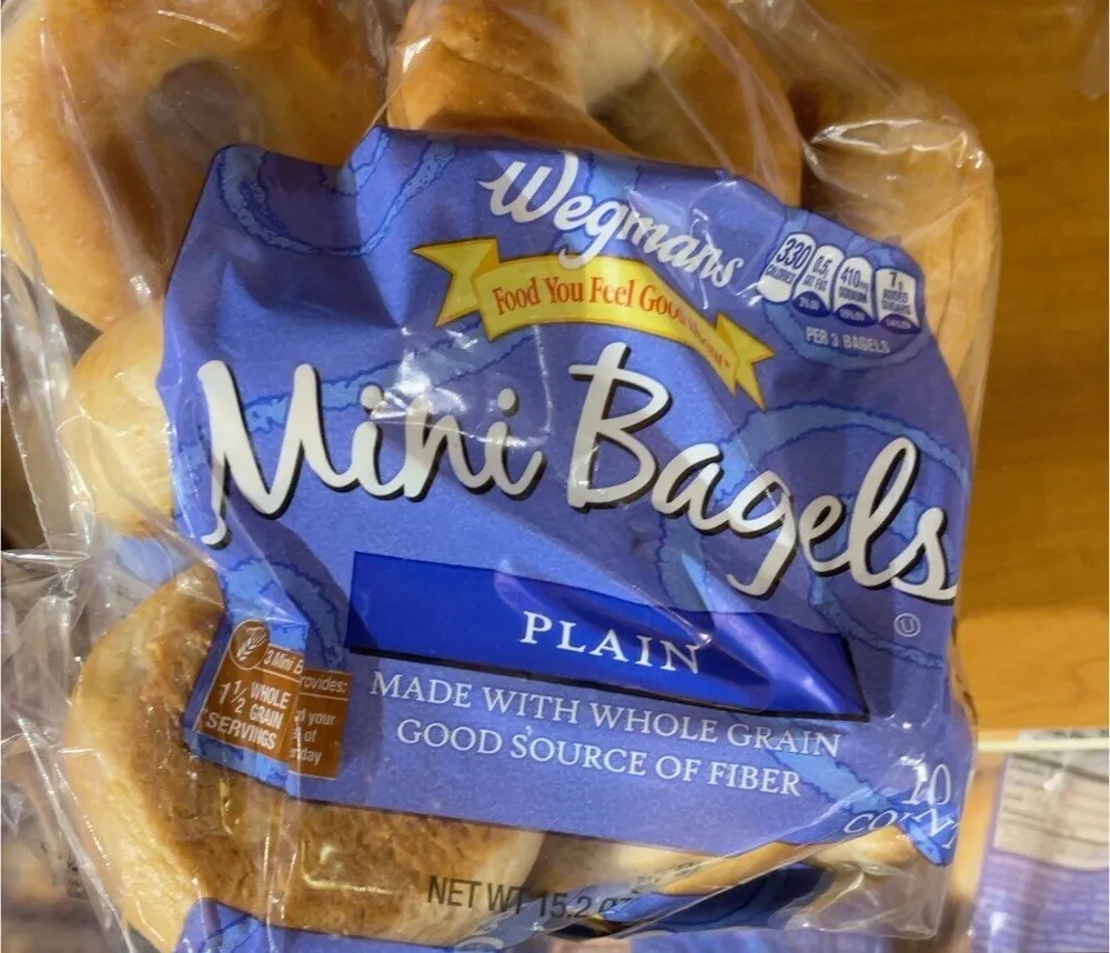Plain mini bagels