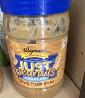 Just Peanuts Crunchy Natural Peanut Butter