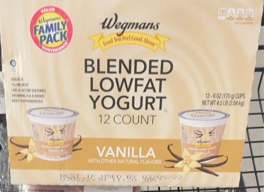 Low fat vanilla yogurt