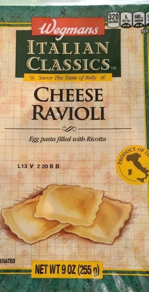 Cheese ravioli
