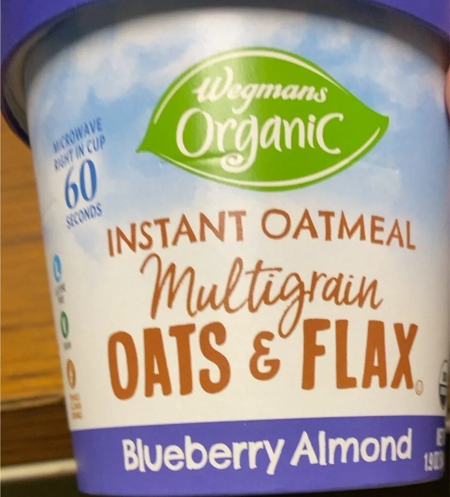 Instant oatmeal blueberry almond