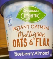 Instant oatmeal blueberry almond