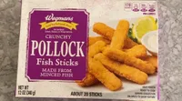 Crunchy pollock fish sticks