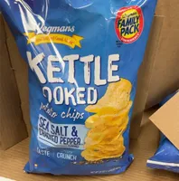 Kettle Cooked potato chips Sea Salt & Cracked Pepper