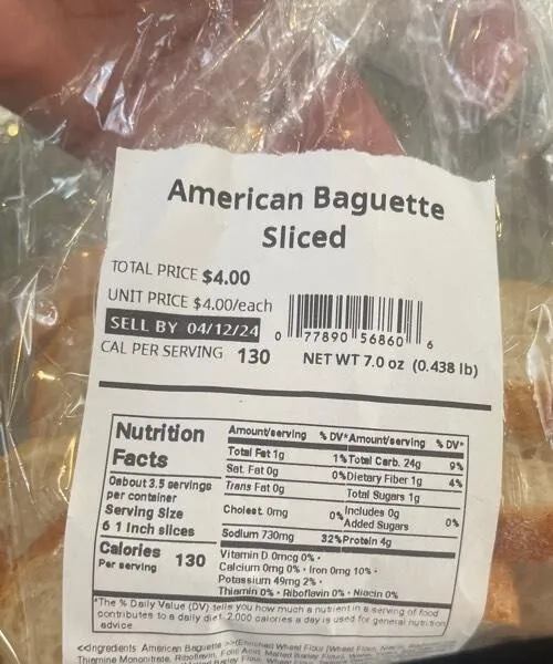 American Sliced Baguette