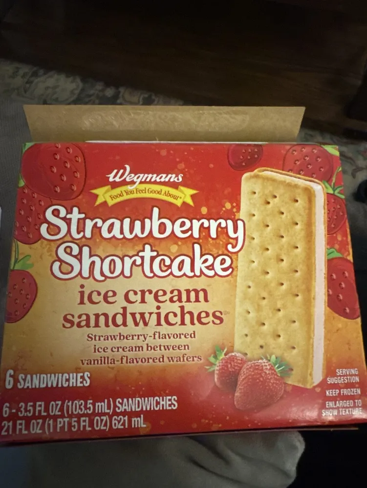 Strawberry Shortcake Ice Cream Sandwiches