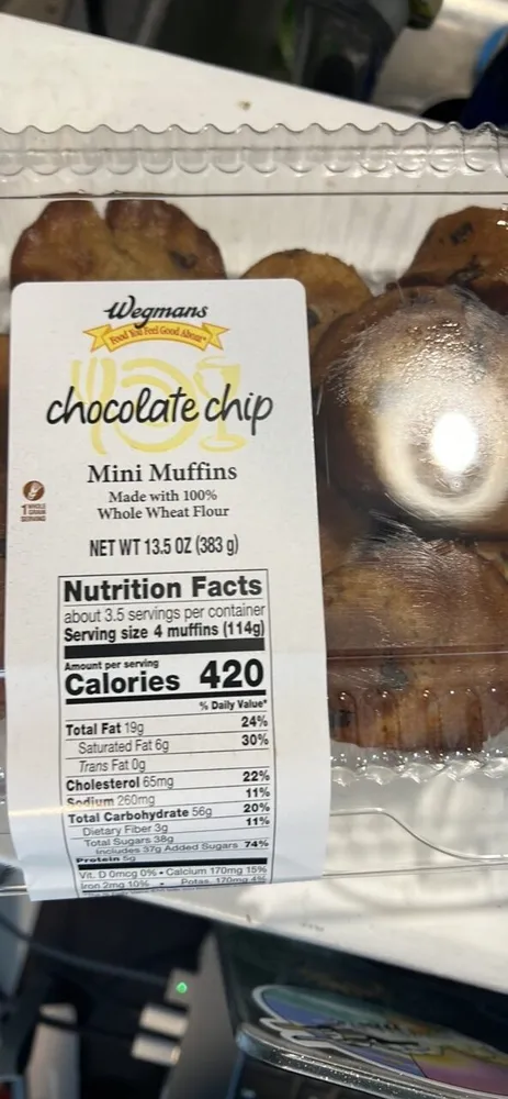 Mini Muffins Chocolate Chip