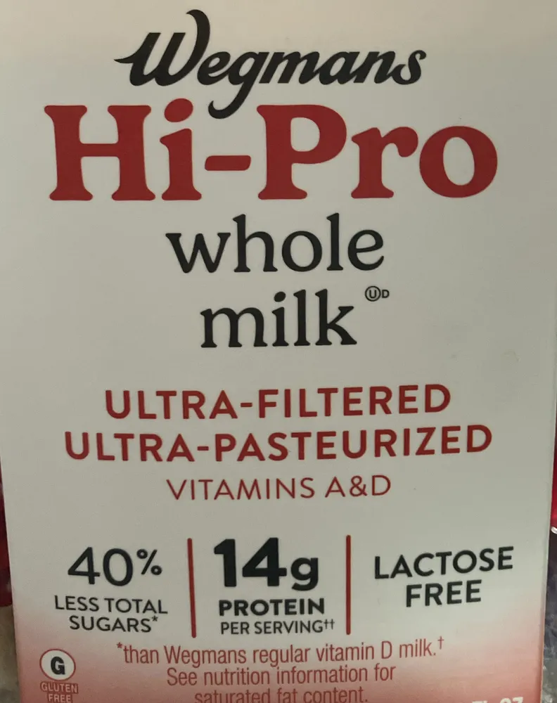 Hi-Pro whole milk