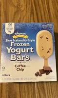 Skyr Icelandic-Style Frozen Yogurt Bars Coffee Chip