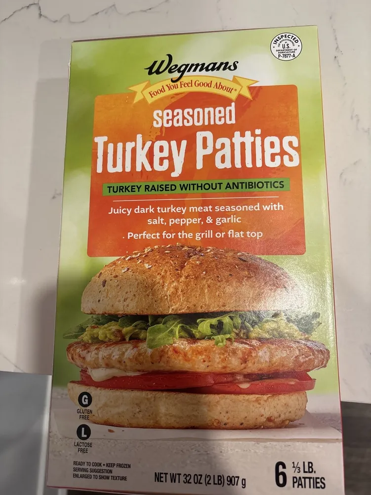 Turkey Burger Seasoned