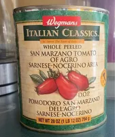 Whole Peeled San Marzano Tomato of Agro Sarnese-Nocerino Area