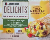 Turkey Sausage & Veggie Breakfast Wraps